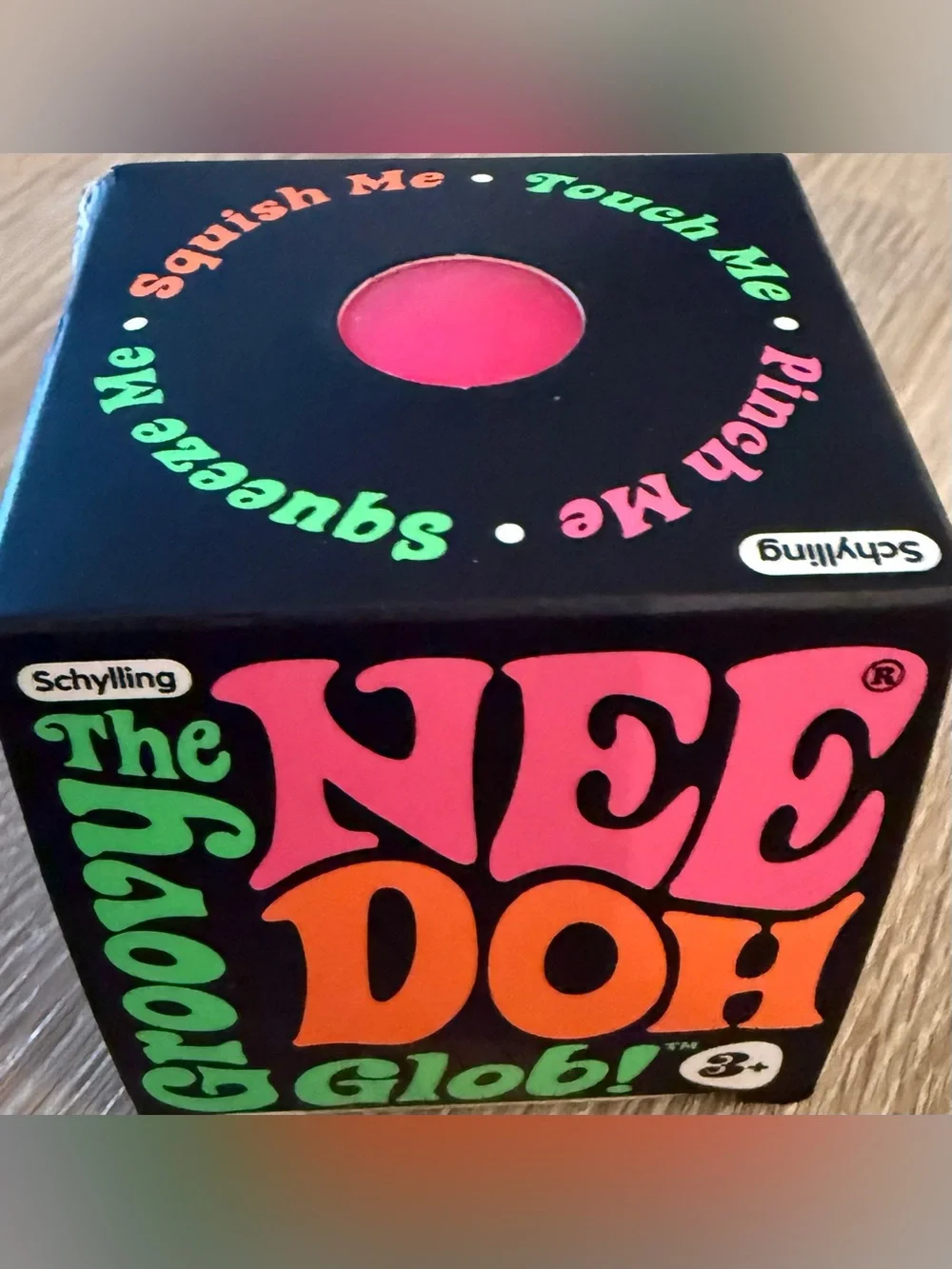 SCHYLLING NEEDOH GROOVY GLOB ORIGINAL PINK SENSORY SQUISH TOY. TRENDING!! NIB